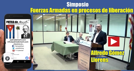 Alfredo Gómez Llorens Simposio Fuerzas Armadas en procesos de liberación