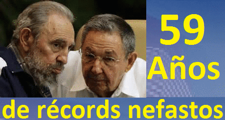 Castrismo: 59 años de récords nefastos