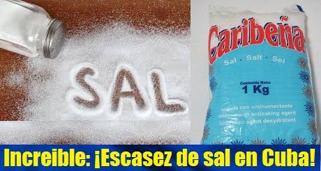 Escasez de sal en Cuba