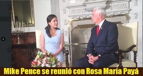 Mike Pence se reunió con Rosa María Payá