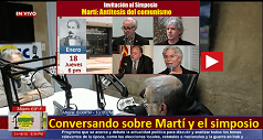 Conversando sobre Martí y el simposio
