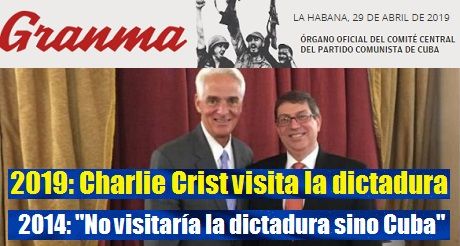 Charlie Crist visita la dictadura