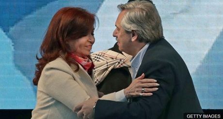 Cristina Fernandez y Alberto Fernandez