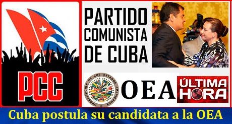 Cuba postula su candidata a la OEA