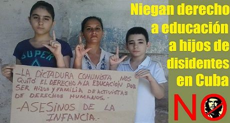 Niegan derecho a educacion a hijos de disidentes en Cuba