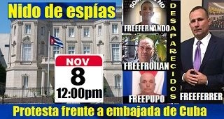 Convocan protesta frente a embajada de Cuba Free Ferrer