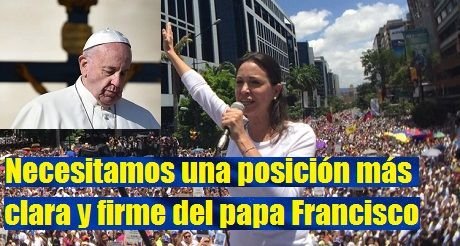 Venezuela necesita una posición más clara y firme del papa Francisco