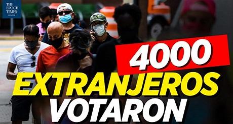 4000 extranjeros votaron en elecciones EEUU
