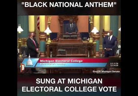 Black National Anthem Sung At Michigan Electoral College Vote