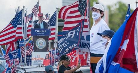 Miami Caravana Anticomunista y apoyo a Trump Patria de Mart