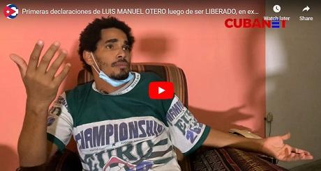 Declaraciones de Luis Manuel Otero despues de ser liberado