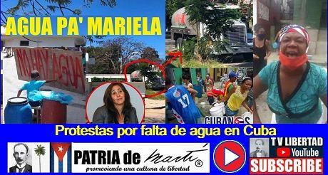 AGUA PA' MARIELA: Protestas por falta de agua en Cuba