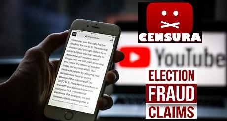 YouTube busca censurar videos sobre fraude electoral