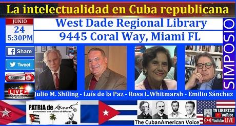 Invitación Simposio La intelectualidad en Cuba republicana