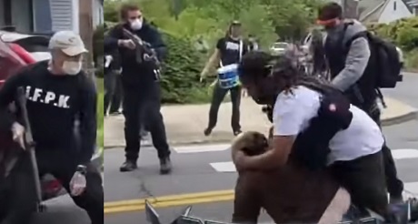 Militantes de BLM golpean salvajemente a veterano discapacitado