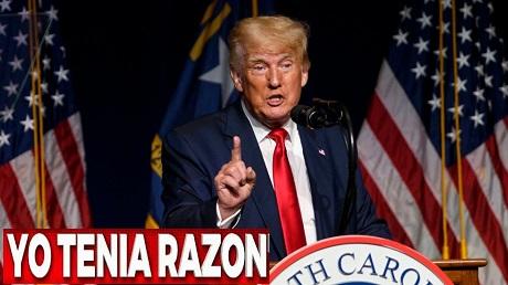 Trump Medios de comunicacion mintieron Yo tenia razon