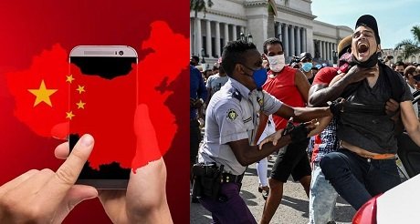 cuba utiliza sistemas chinos para bloquear internet en las protestas