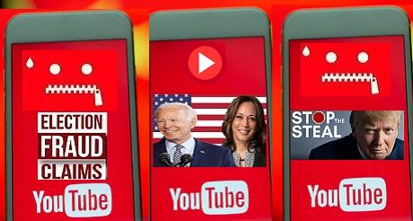 Censura total YouTube eliminara todos los videos sobre fraude electoral