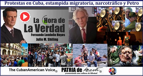 Protestas en Cuba estampida migratoria narcotrafico y Petro