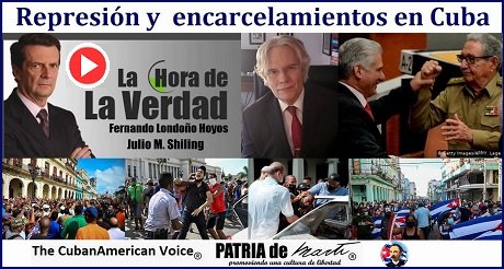 Represión y encarcelamientos en Cuba #11deJulio