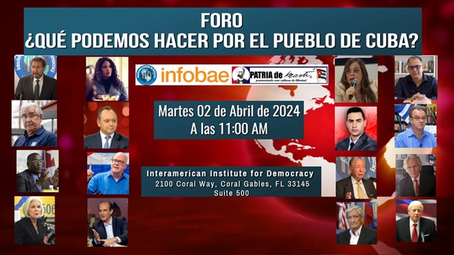 Invitación al Foro ¿Qué podemos hacer por el pueblo de Cuba?