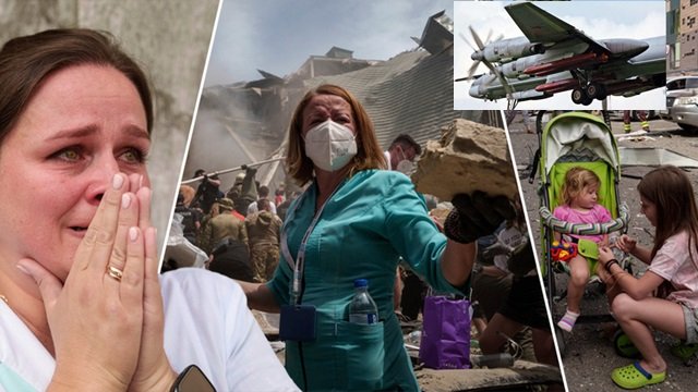 misiles rusos devastan Ucrania brutal ataque contra un hospital infantil