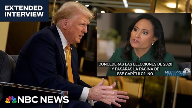 Primera entrevista de Trump en nbc news despues de las elecciones