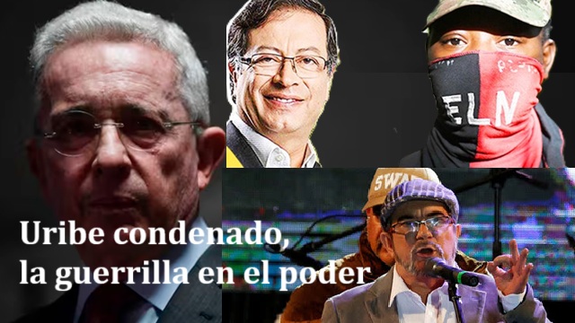 Uribe condenado la guerrilla en el poder