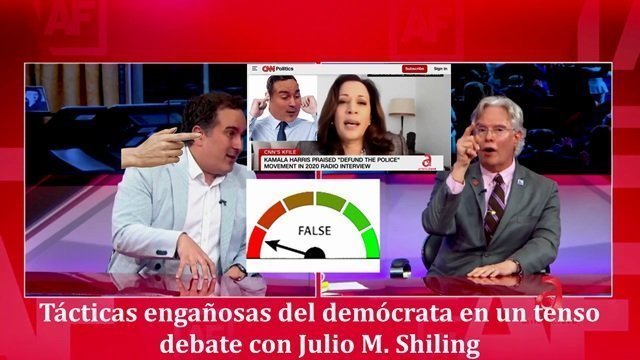 Tácticas engañosas del demócrata en un tenso debate con Julio M. Shiling