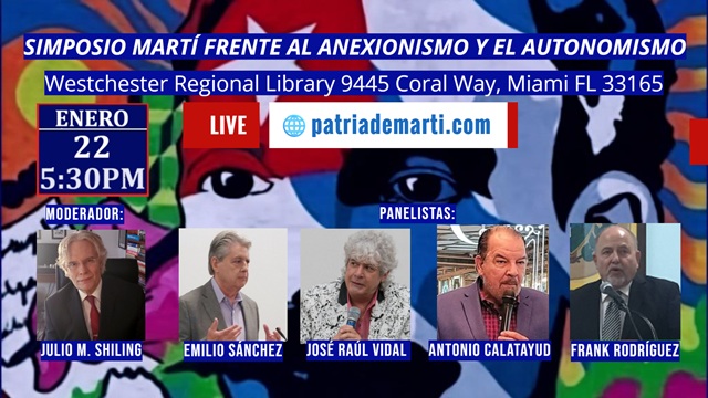 Invitación Simposio Martí frente al anexionismo y el autonomismo