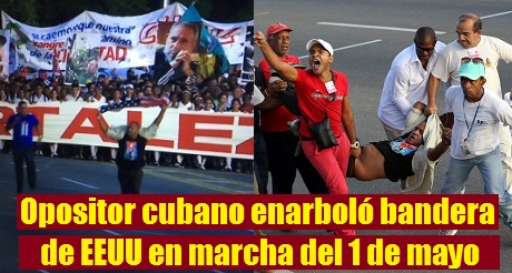 Detenido opositor cubano protesta1demayo