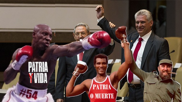 Levanto el puno o bajo la cabeza