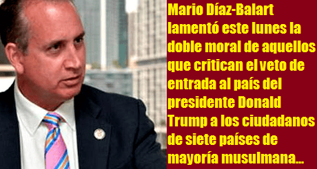 Mario Diaz Balart doble moral critican Trump
