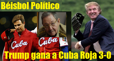 Trump gana a Cuba 3x0