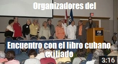 organizadores encuentro libro cubano exiliado