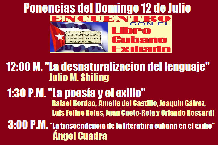 ponencias del domingo 12 de julio