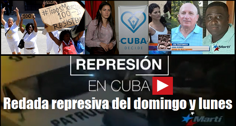 Redada represiva del domingo y lunes Cuba FB