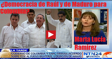 democracia de Raul y Maduro para Colombia no FB