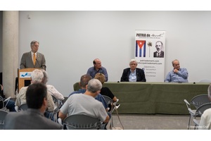 6 Julio y panelistas Simposio Acercamiento Biden Castrismo