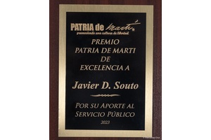 22 Premio Patria de Marti de exelencia Souto