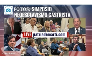 Fotos Simposio neoesclavismo castrista